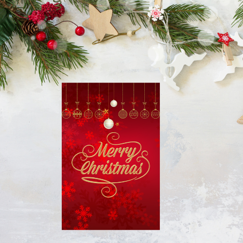 Christmas Card Digital Template 9