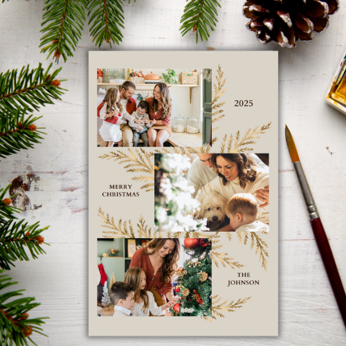 Christmas Card Custom Photo Digital Template 15