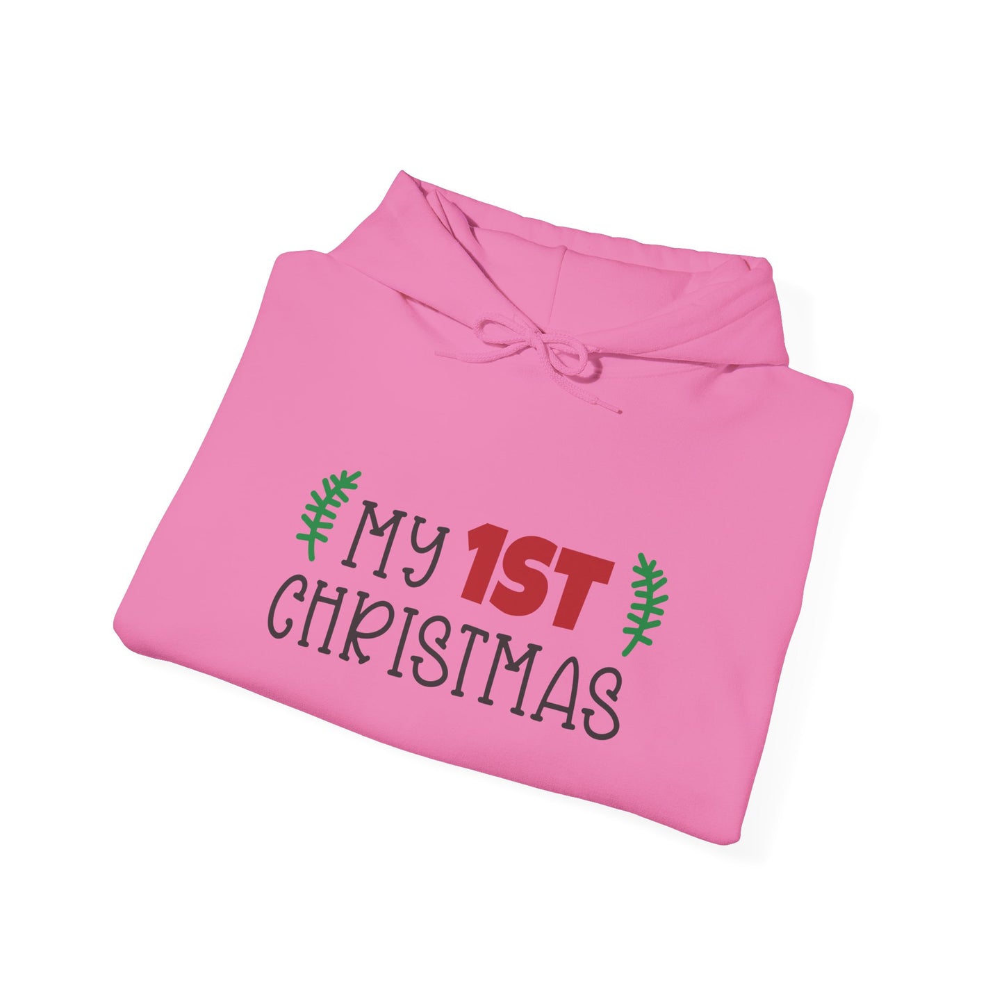 Unisex Heavy Blend Hooded Sweatshirt Christmas Design 2024 - My # Christmas 1 with Custom Name