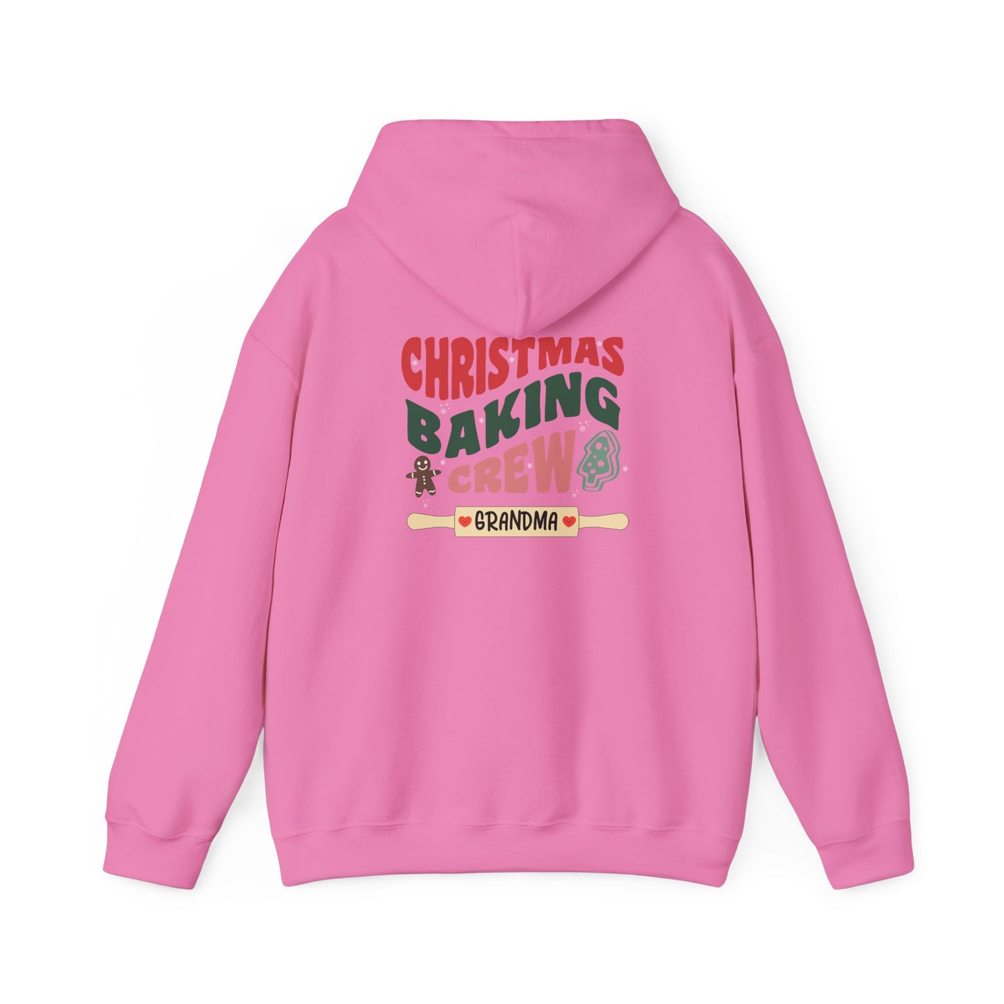 Unisex Heavy Blend Hooded Sweatshirt Christmas Baking Crew Christmas 2024 with Custom Name