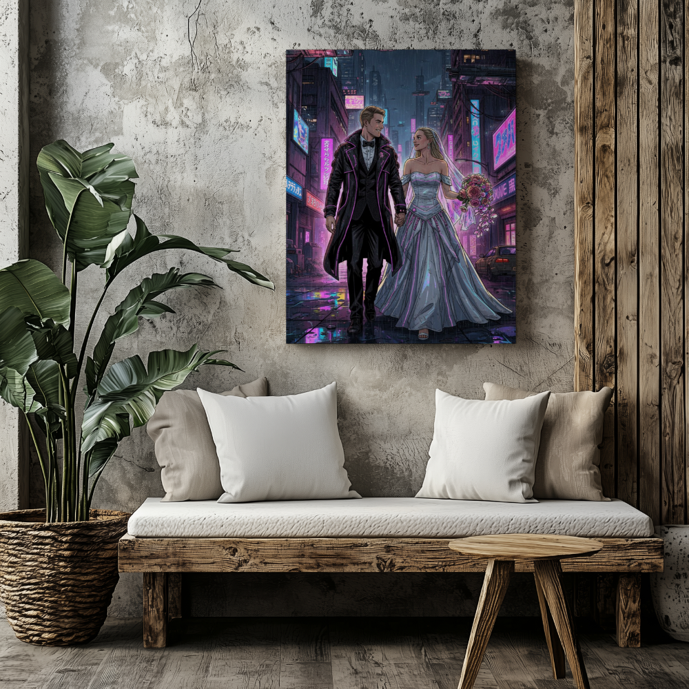 CANVAS 24x36 UPLOAD PORTRAIT (Cyberpunk Style)