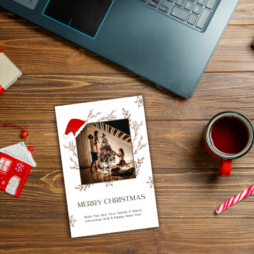 Christmas Card Custom Photo Digital Template 11