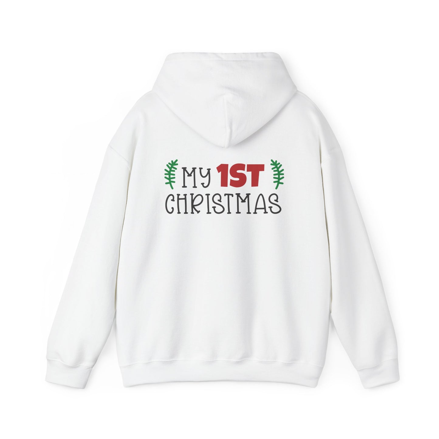 Unisex Heavy Blend Hooded Sweatshirt Christmas Design 2024 - My # Christmas 1 with Custom Name