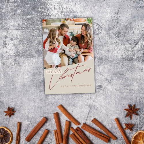 Christmas Card Custom Photo Digital Template 13