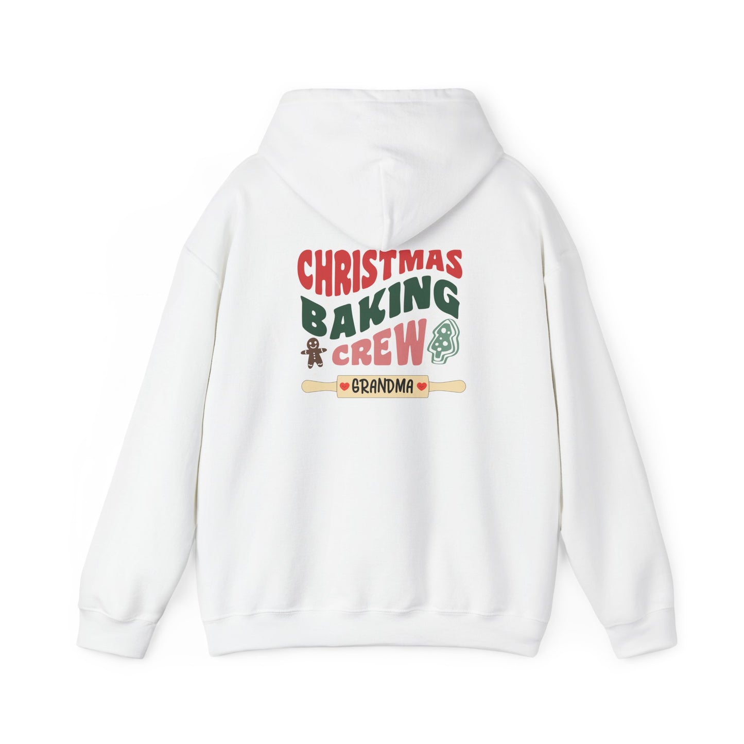 Unisex Heavy Blend Hooded Sweatshirt Christmas Baking Crew Christmas 2024 with Custom Name