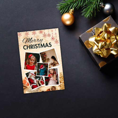 Christmas Card Custom Photo Digital Template 14