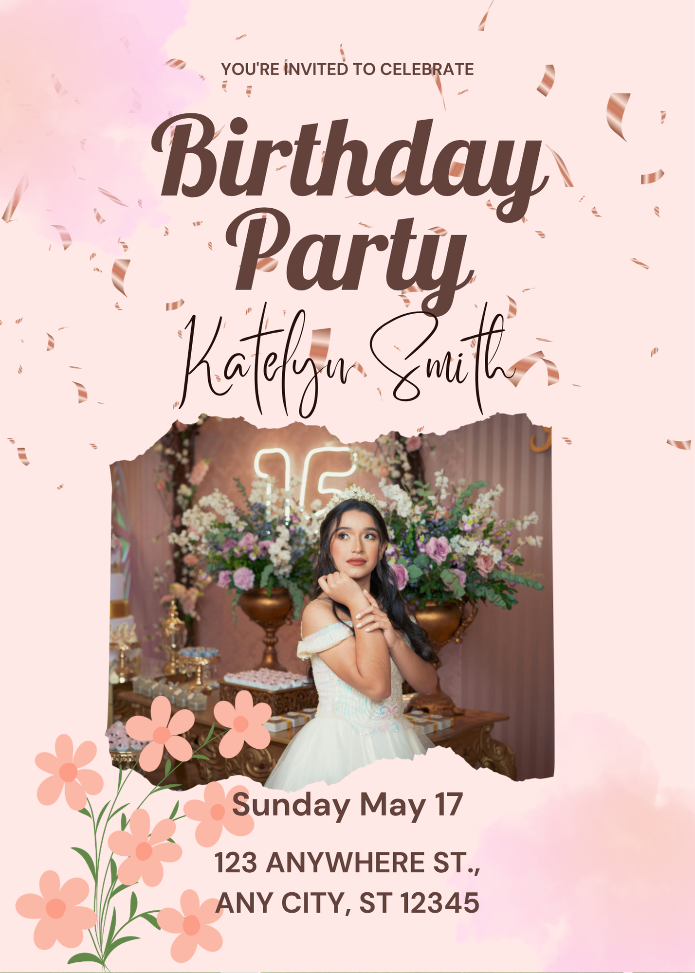 Birthday Invitation Card Digital Template 2