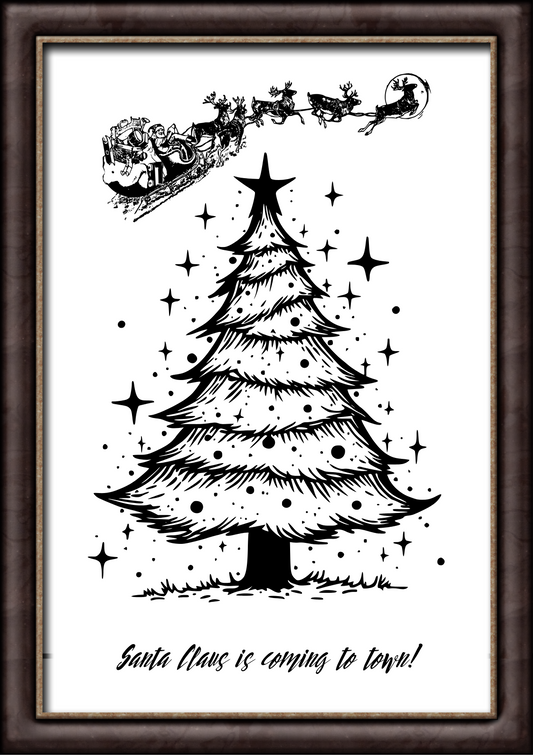 Christmas Wall Art Digital Template 2