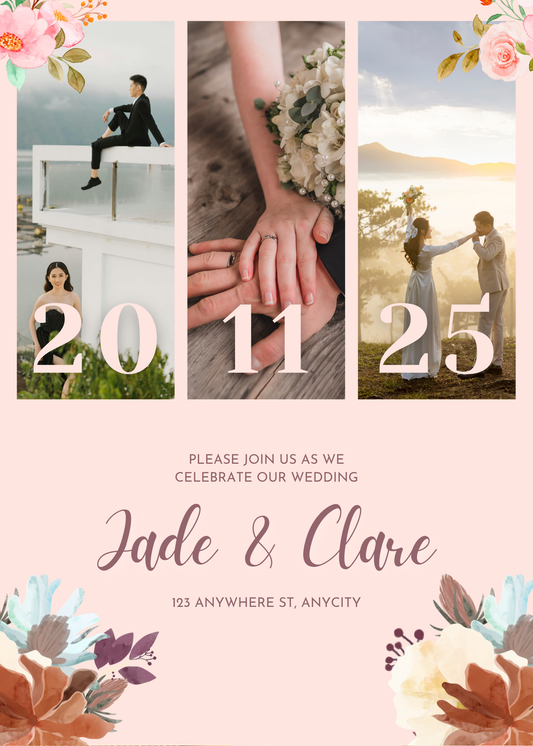 Wedding Invitation Card Digital Template 2