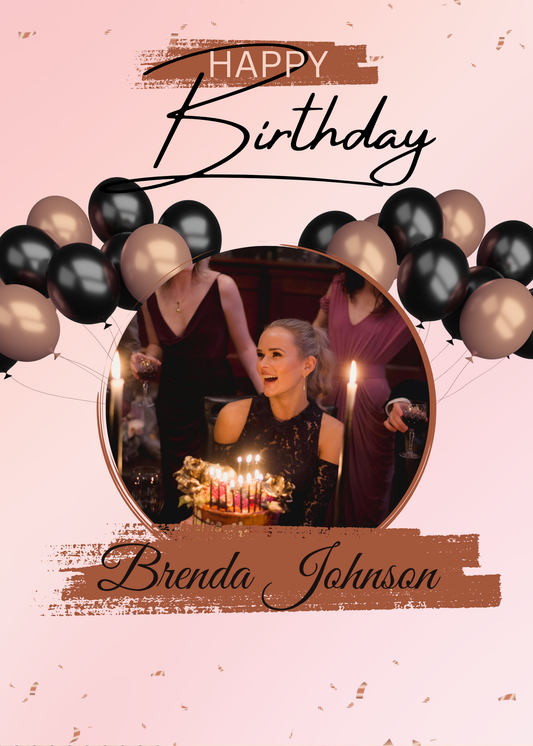 Birthday Card Digital Template 2