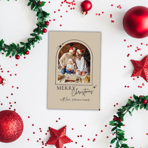 Christmas Card Custom Photo Digital Template 10