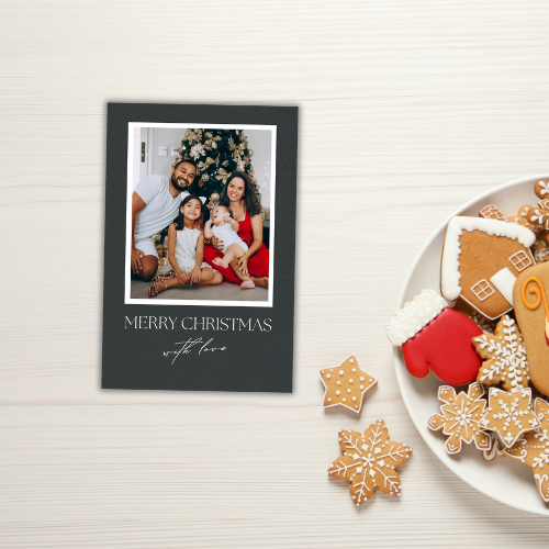 Christmas Card Custom Photo Digital Template 6