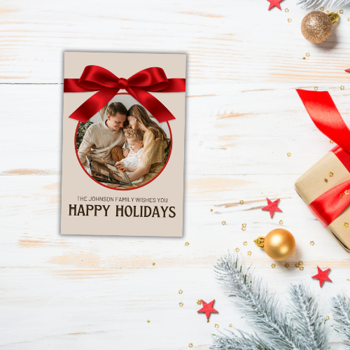 Christmas Card Custom Photo Digital Template 3