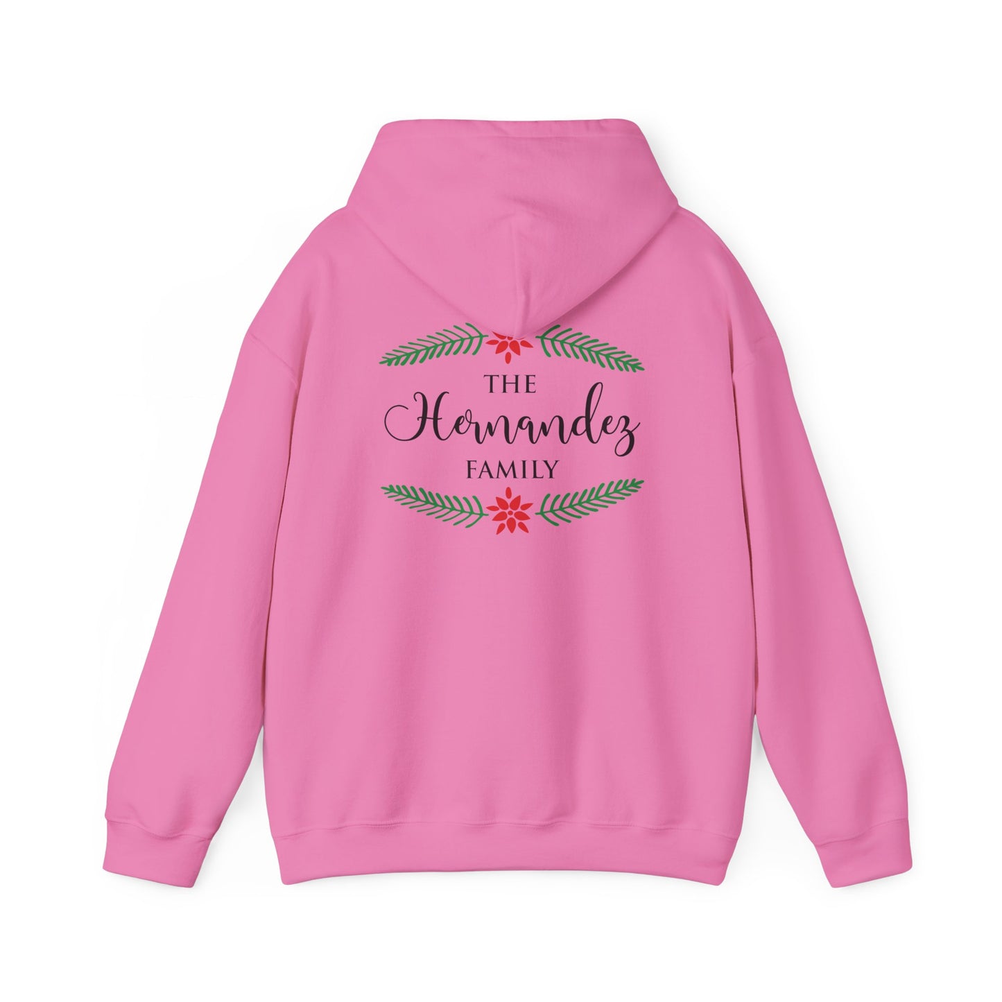 Unisex Heavy Blend Hooded Sweatshirt Christmas Design 2024 - Family with Custom Name