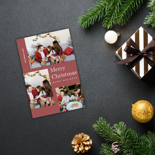 Christmas Card Custom Photo Digital Template 2