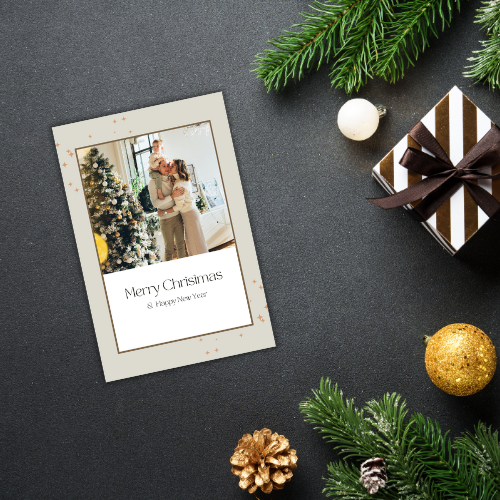 Christmas Card Custom Photo Digital Template 5