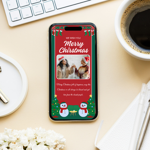 Christmas Greeting Digital Template 7