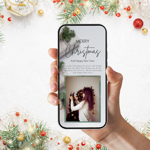 Christmas Greeting Digital Template 2