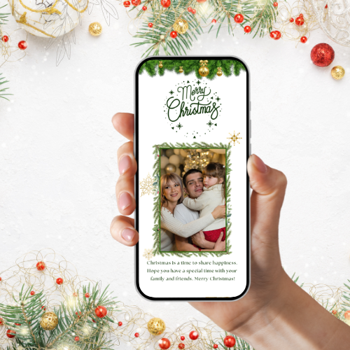 Christmas Greeting Digital Template 1