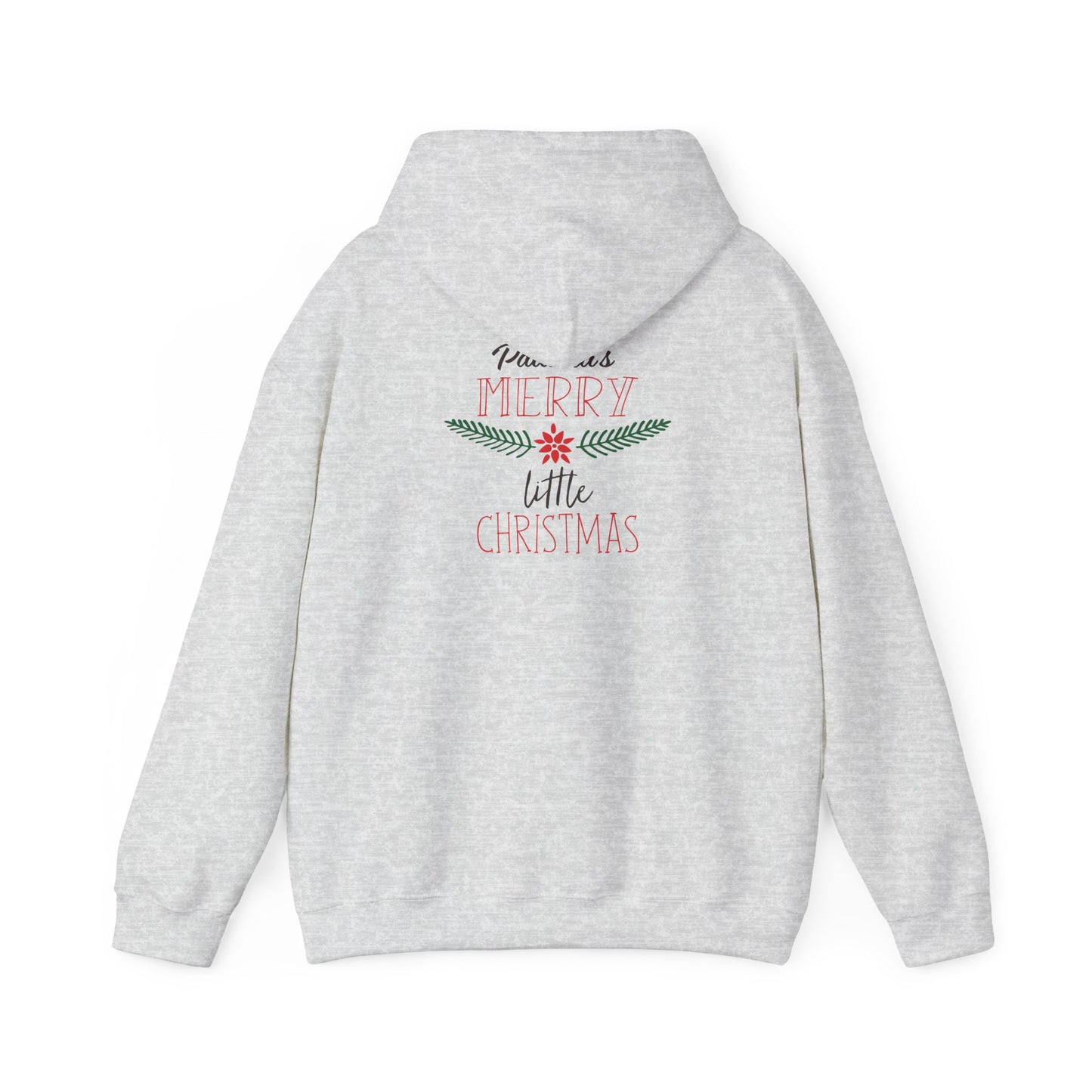 Unisex Heavy Blend Hooded Sweatshirt Christmas Design 2024 - Merry Little Christmas with Custom Name