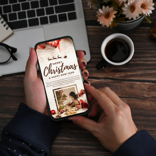 Christmas Greeting Digital Template 4