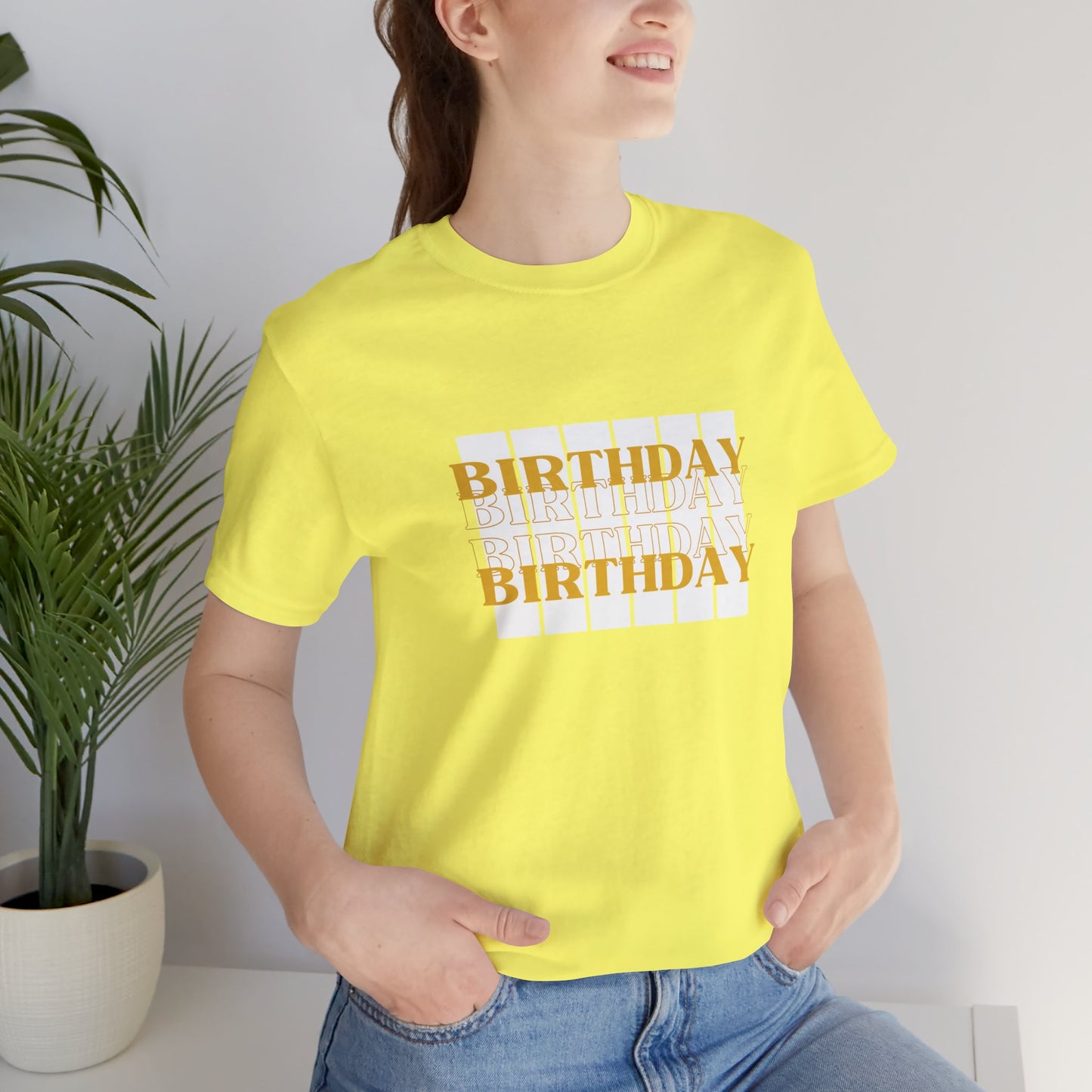 Unisex Jersey Short Sleeve Tee Birthday Design 4