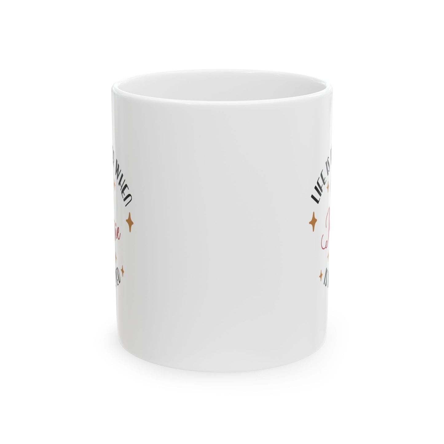 Ceramic Mug (11oz White) - Christmas Design 2024 - Life Is Better