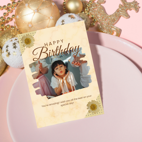 Birthday Card Digital Template 3