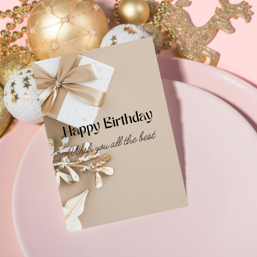 Birthday Card Digital Template 5