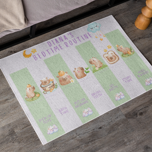 Area Rugs - Bedtime  Routines Personalized Playroom Area Mats