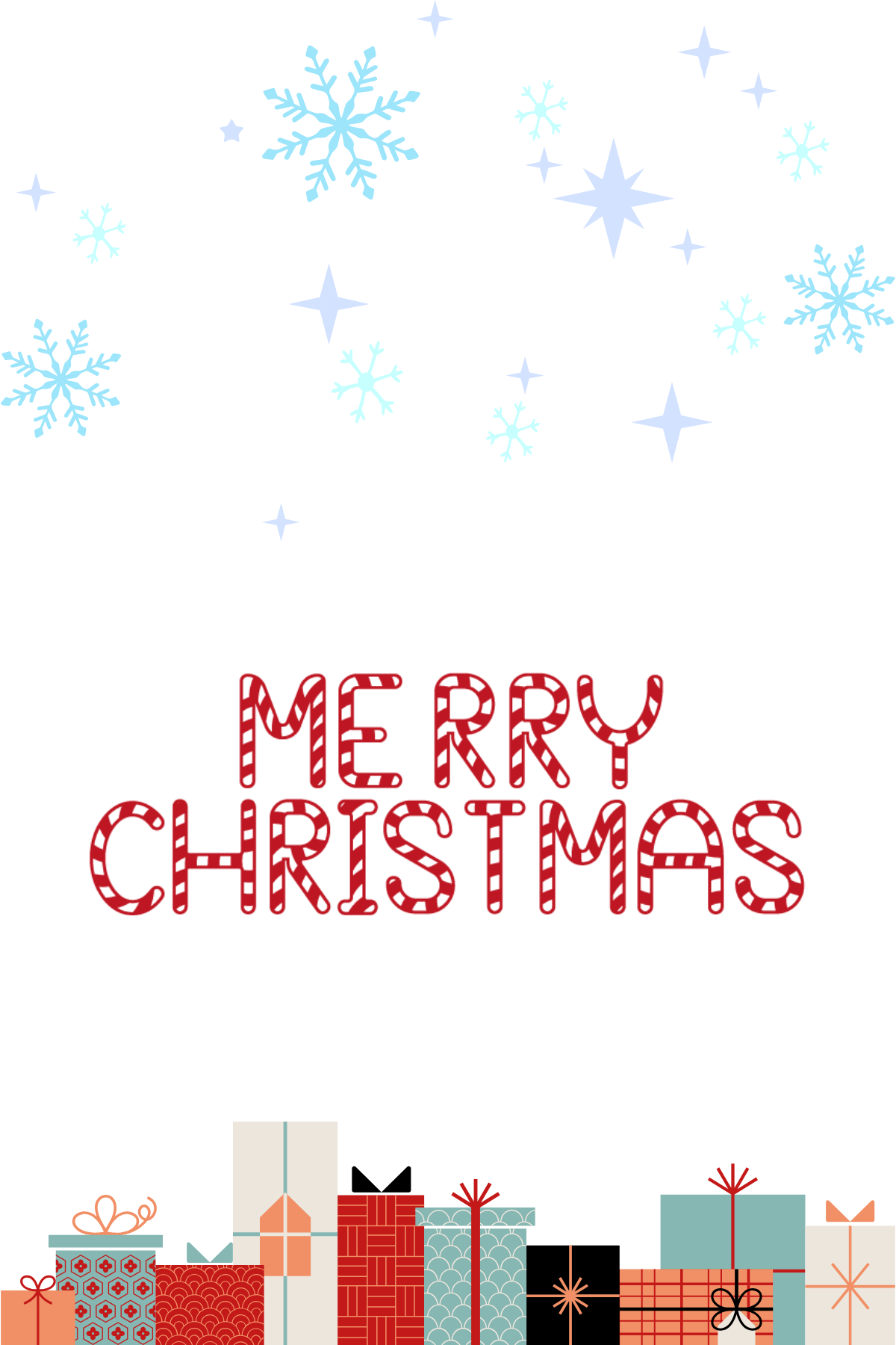Christmas Card Digital Template 4