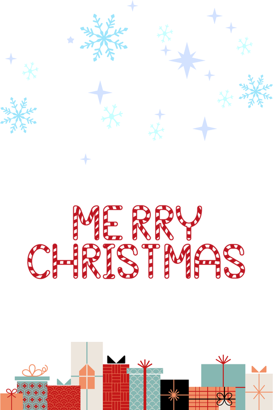 Christmas Card Digital Template 4