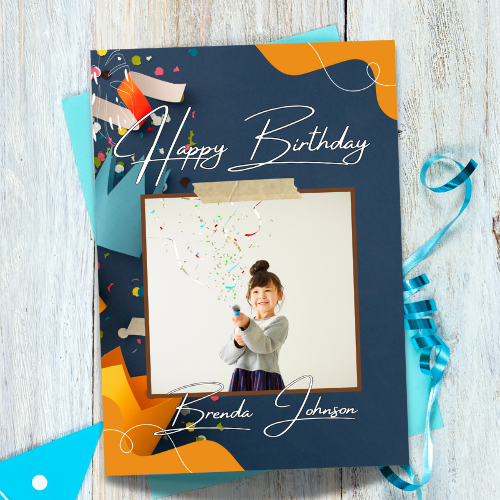 Birthday Card Digital Template 6