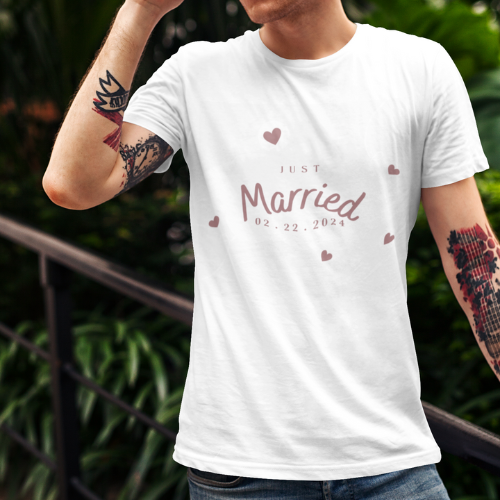 T-shirt Wedding Design 9