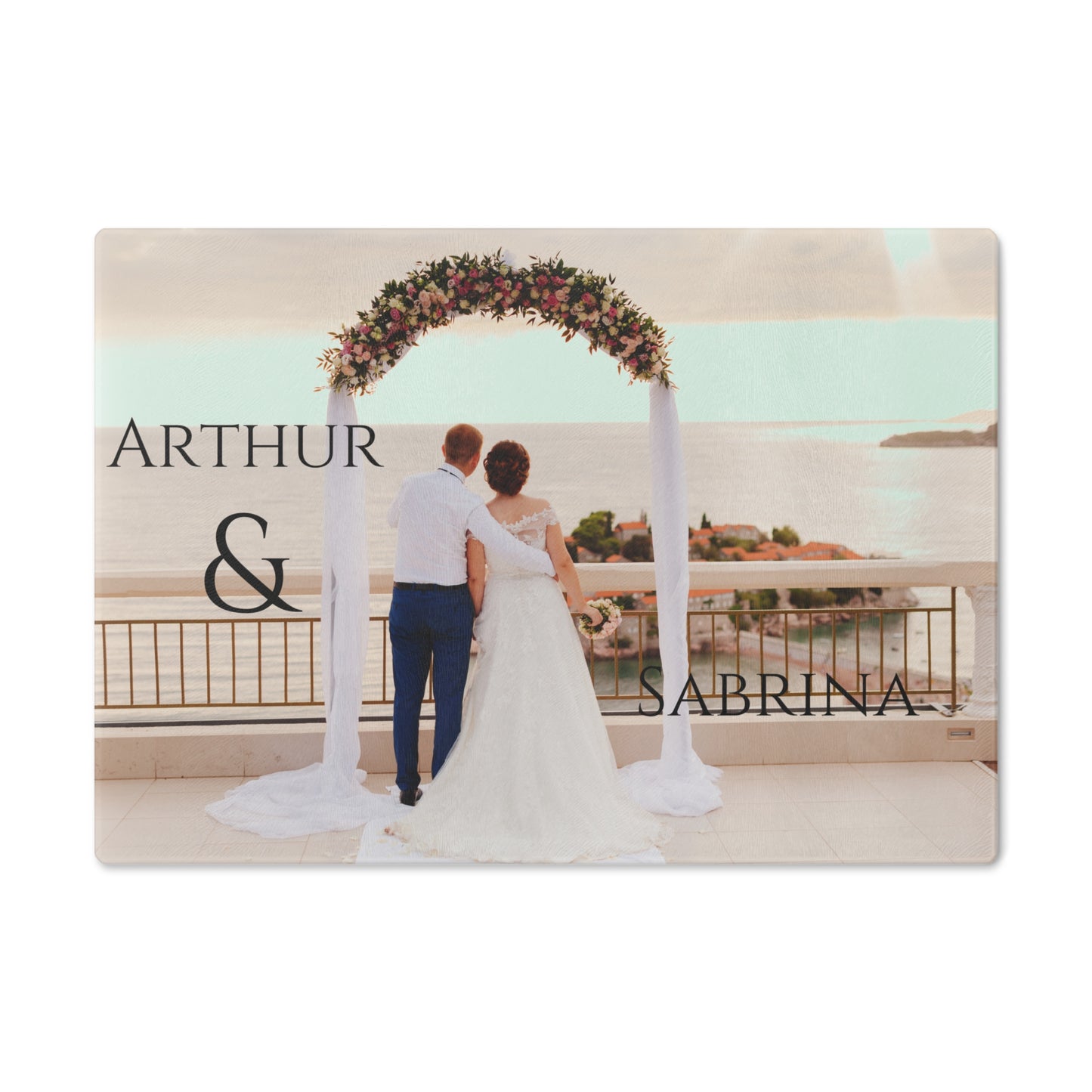 Cutting Board Wedding design - Personalized Name #1