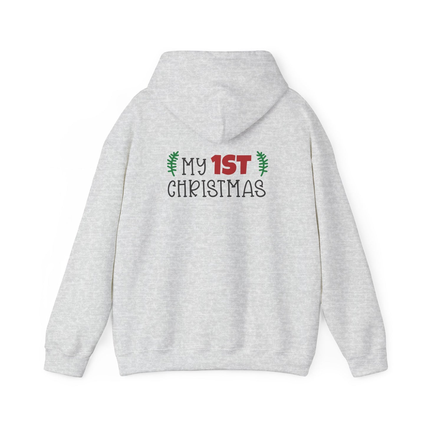 Unisex Heavy Blend Hooded Sweatshirt Christmas Design 2024 - My # Christmas 1 with Custom Name