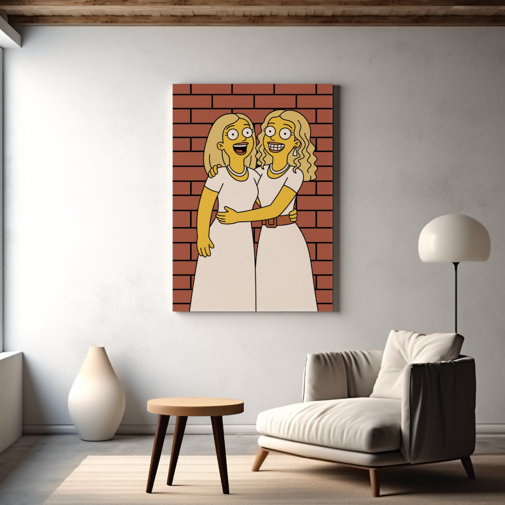 CANVAS 24x36 UPLOAD PORTRAIT (Simpsons Style)