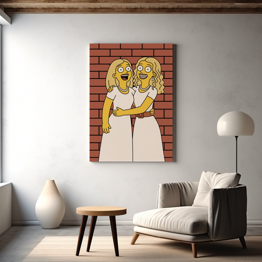 CANVAS 24x36 UPLOAD PORTRAIT (Simpsons Style)