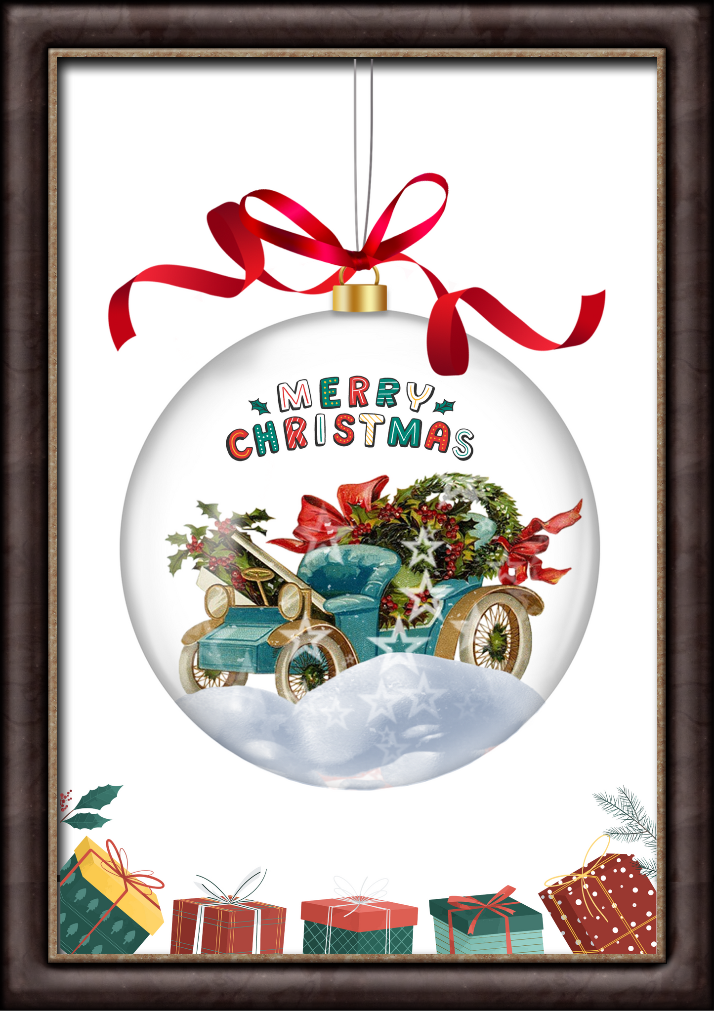 Christmas Wall Art Digital Template 5