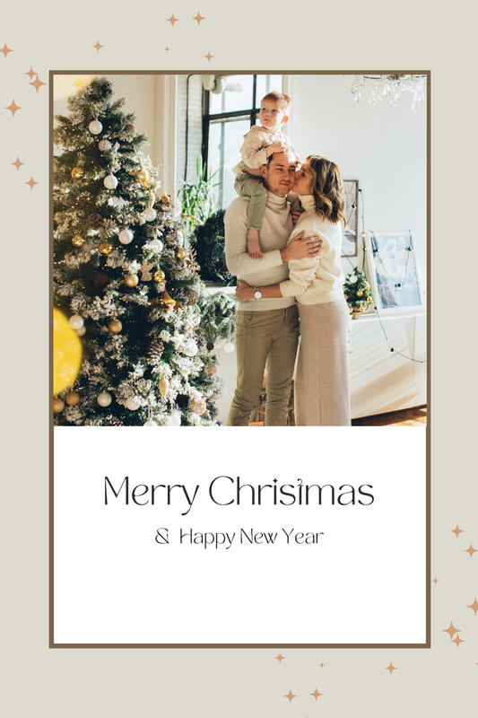 Christmas Card Custom Photo Digital Template 5