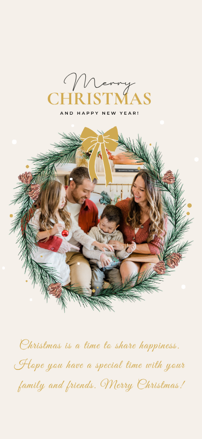 Christmas Greeting Digital Template 5