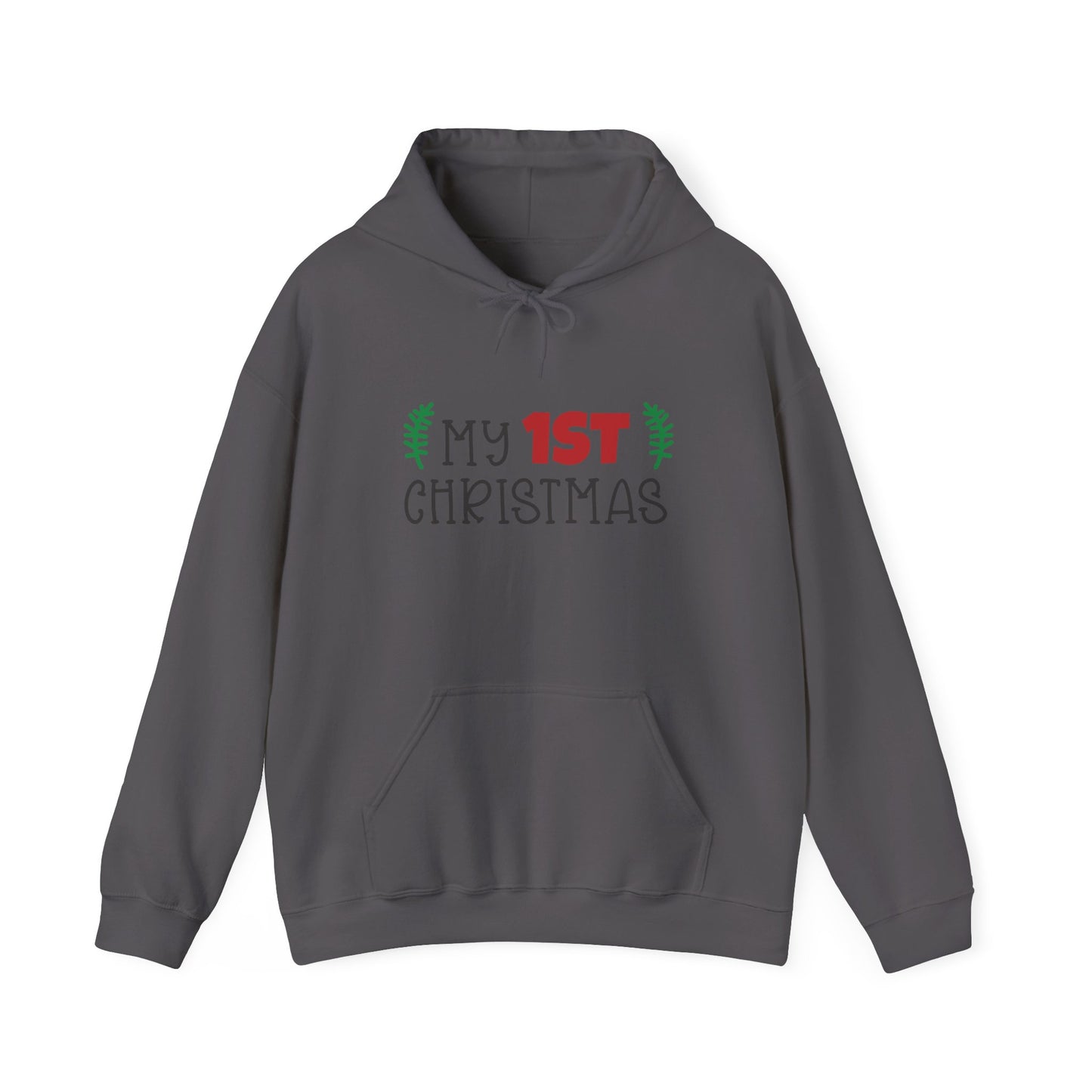 Unisex Heavy Blend Hooded Sweatshirt Christmas Design 2024 - My # Christmas 1 with Custom Name