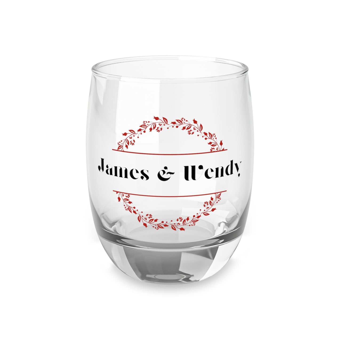 Whiskey Glass - Wedding Personalized Name Stemless Glass