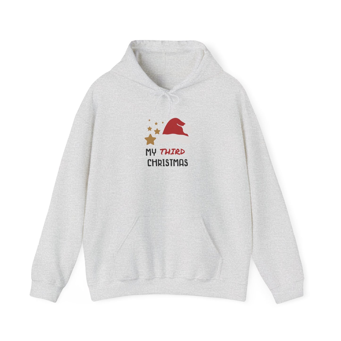 Unisex Heavy Blend Hooded Sweatshirt Christmas Design 2024 - My # Christmas 2 with Custom Name