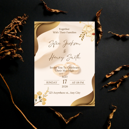 Wedding Invitation Card Digital Template 3