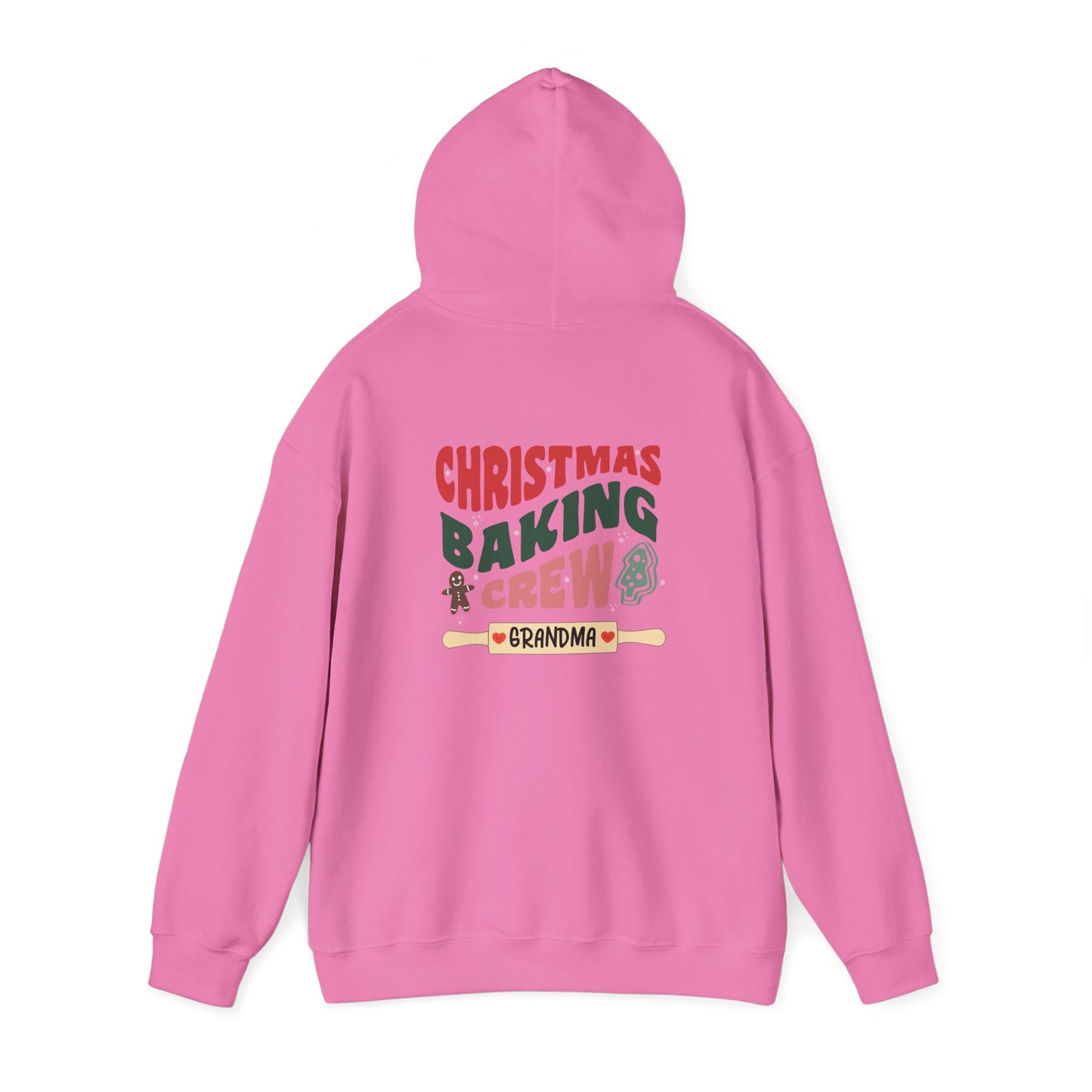 Unisex Heavy Blend Hooded Sweatshirt Christmas Baking Crew Christmas 2024 with Custom Name