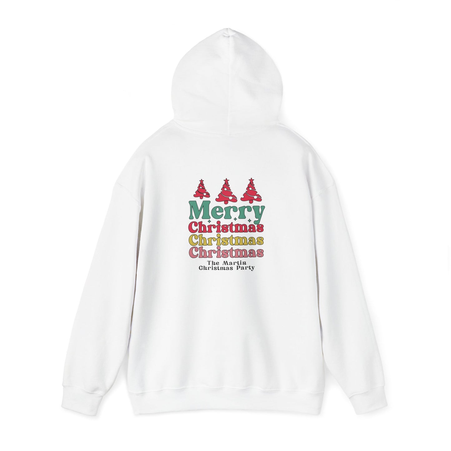 Unisex Heavy Blend Hooded Sweatshirt Merry Christmas Christmas Christmas 2024 with Custom Name