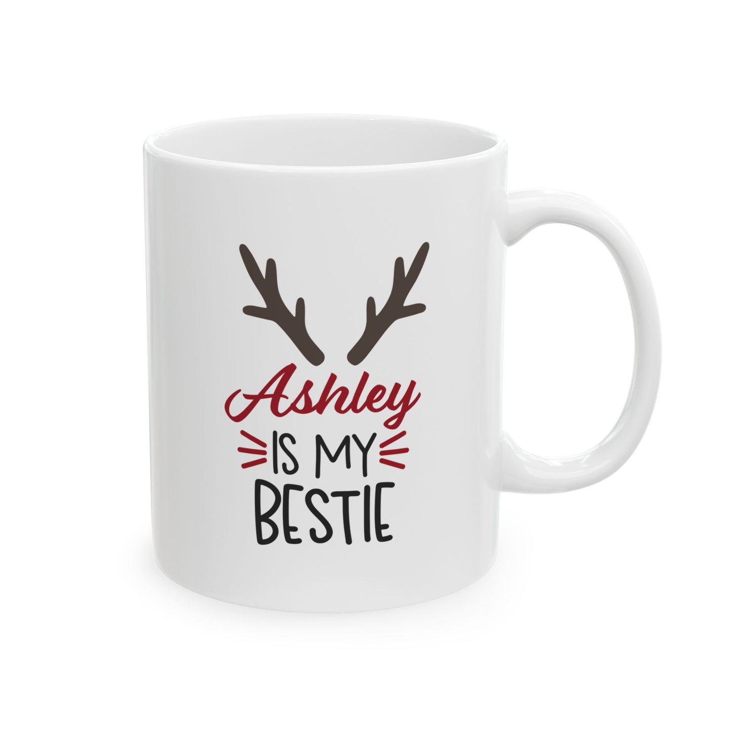 Ceramic Mug (11oz White) - Christmas Design 2024 - My Bestie