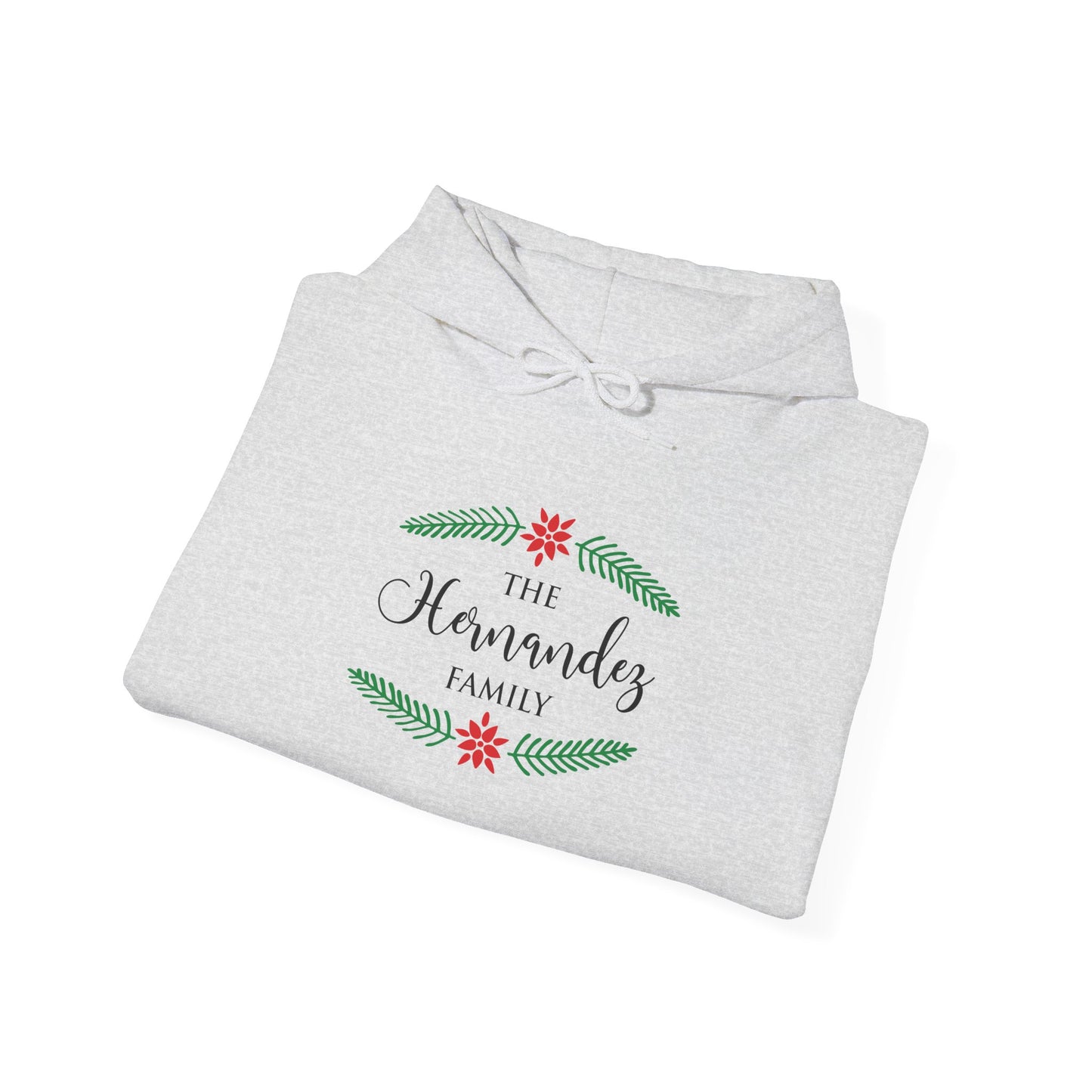 Unisex Heavy Blend Hooded Sweatshirt Christmas Design 2024 - Family with Custom Name