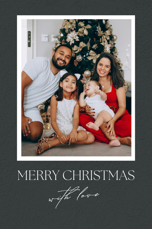 Christmas Card Custom Photo Digital Template 6